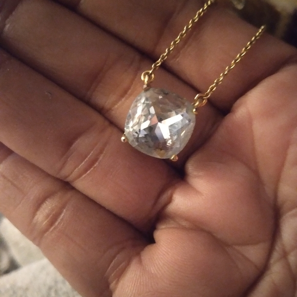 Kate Spade Solitaire Rhinestone Pendant Necklace - Picture 9 of 12